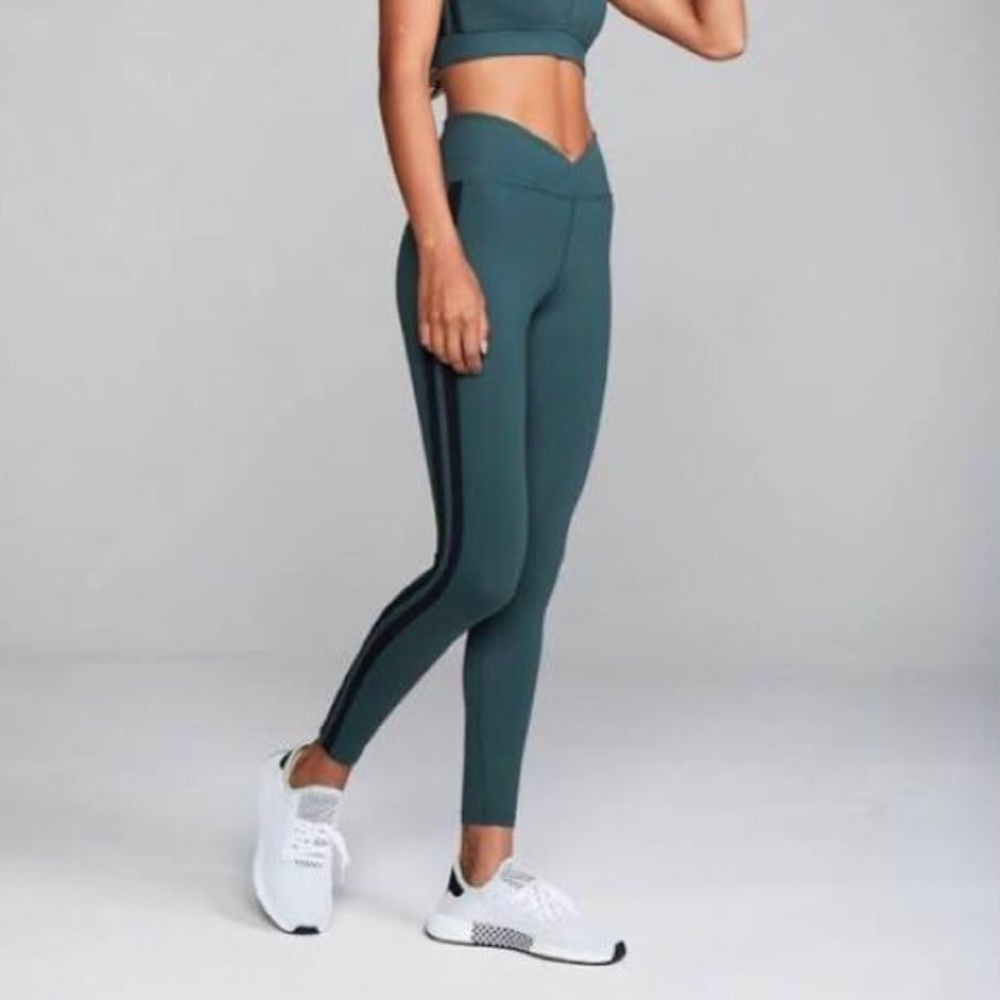 Year Of Ours Racer Leggings in Forest Green